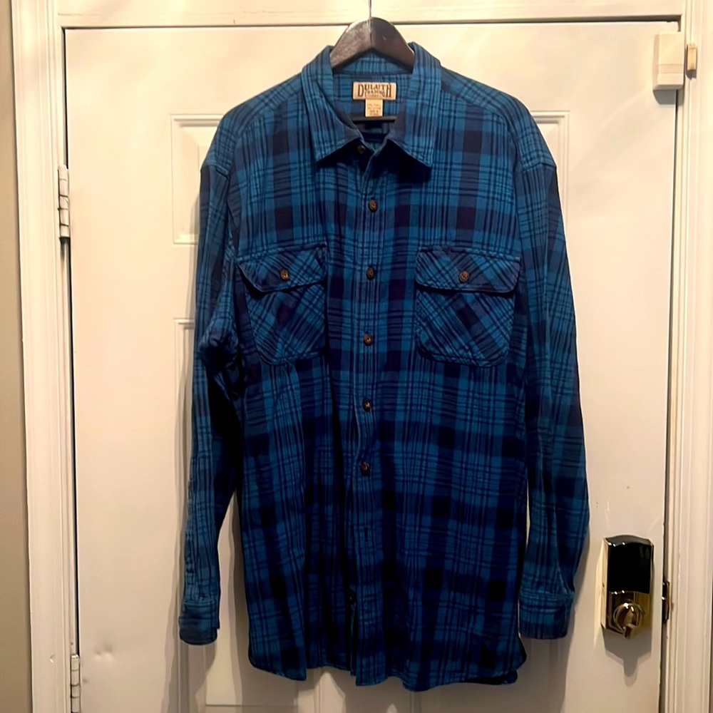 Genuine Duluth trading company ! 2-XL tall long sleeve button down flannel .